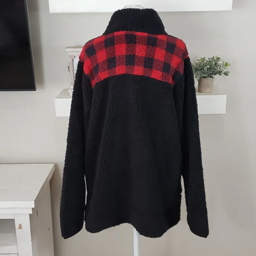 Sonoma Goods For Life Super Soft Sherpa Quarter-Zip Top NWT_8